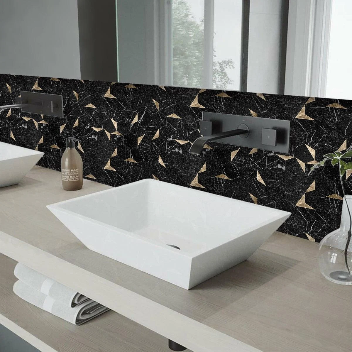 Hexagon Peel and Stick Wall Tiles -  - #tag1#