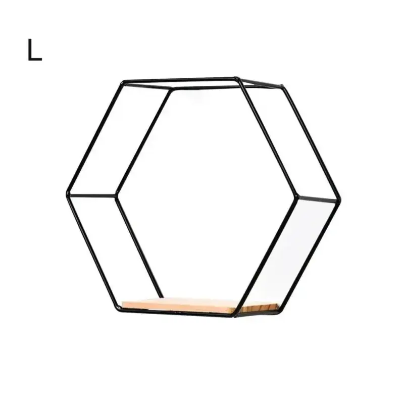 Hexagon Shaped Floating Wall Shelves tag1