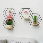 Hexagon Shaped Floating Wall Shelves tag1