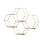 Hexagon Shaped Floating Wall Shelves tag1