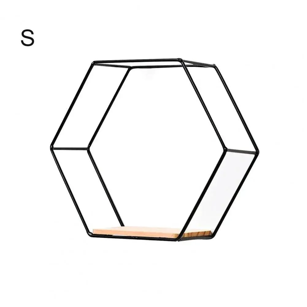 Hexagon Shaped Floating Wall Shelves -  - #tag1#