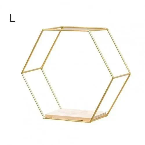 Hexagon Shaped Floating Wall Shelves -  - #tag1#
