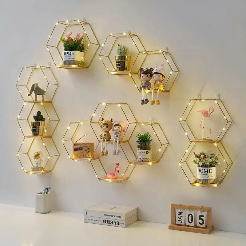 Hexagon Wall Shelves -