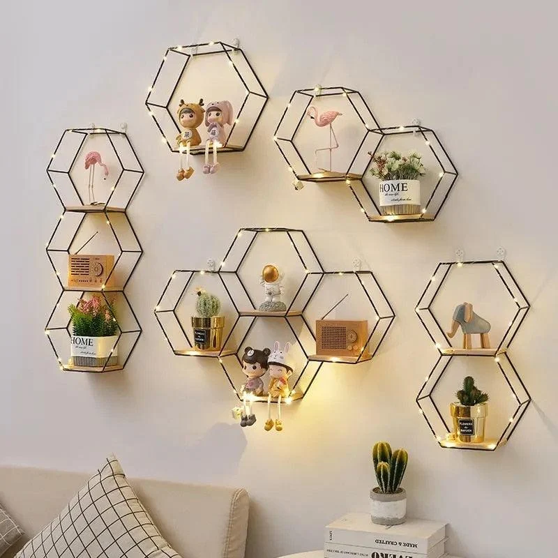 Hexagon Wall Shelves -