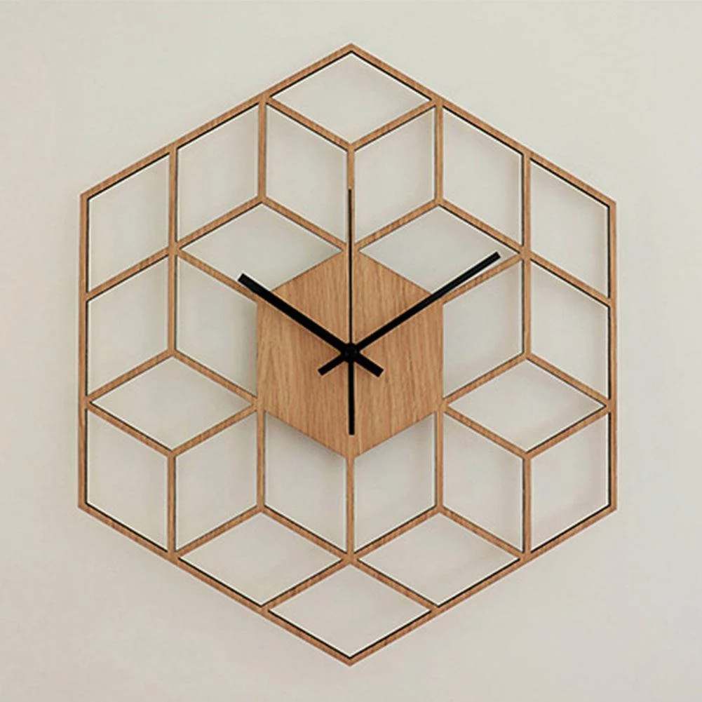 Hexagonal Silent Wall Clock - Homeko