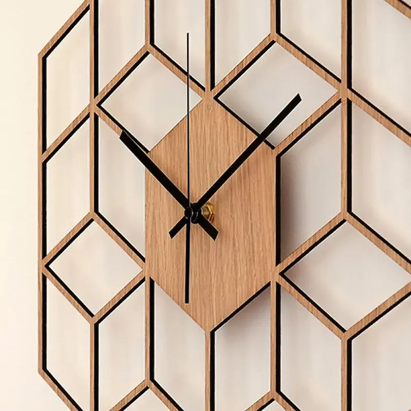 HexagonalSilentWallClock Homeko5