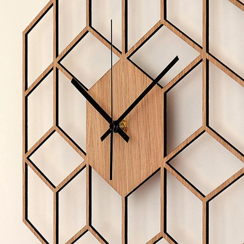 Hexagonal Silent Wall Clock - Homeko