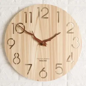 Wooden 3D Wall Clock