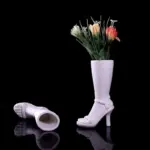 High Boot Shaped Vase