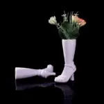 High Boot Shaped Vase