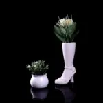 High Boot Shaped Vase