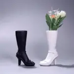 High Boot Shaped Vase