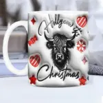 Highland Cow Ceramic Coffee Mug tag1