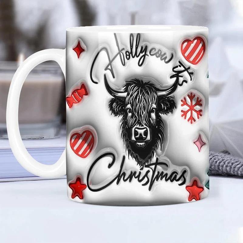 Highland Cow Ceramic Coffee Mug -  - #tag1#
