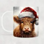 Highland Cow Ceramic Coffee Mug tag1