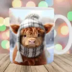 Highland Cow Ceramic Coffee Mug tag1
