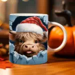 Highland Cow Ceramic Coffee Mug tag1