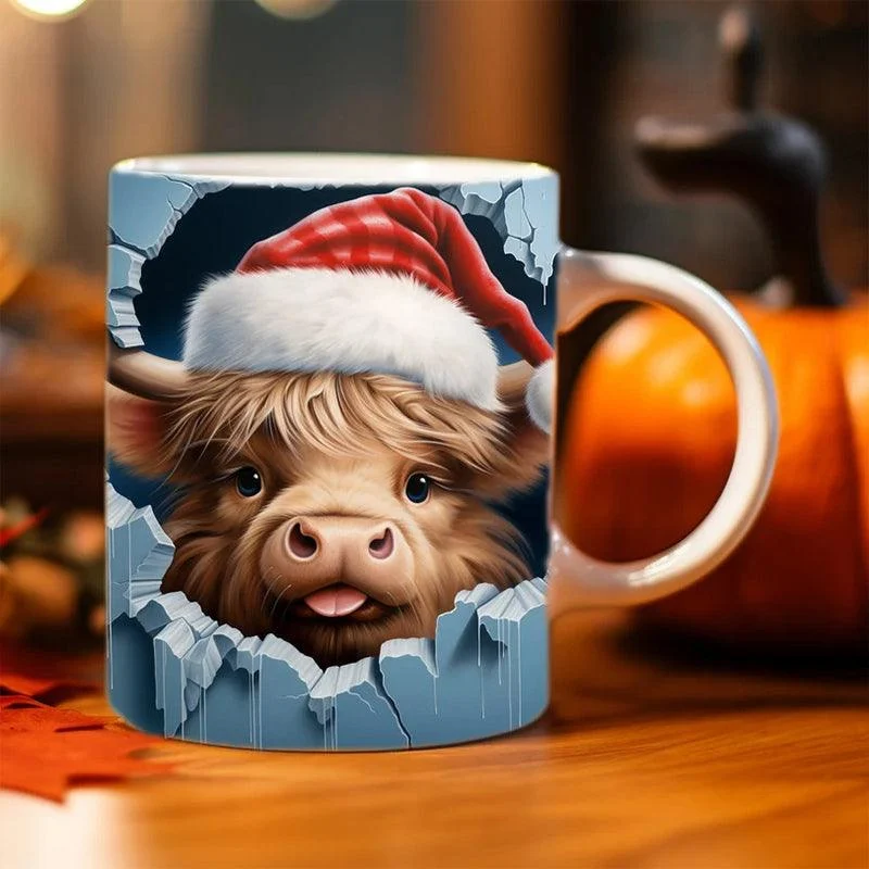 Highland Cow Ceramic Coffee Mug -  - #tag1#