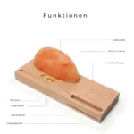 HimalayaSalzlampemitkabellosemLadegerat Naturkristall LeuchtemitLuftreinigerfunktion8