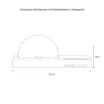 HimalayaSalzlampemitkabellosemLadegerat Naturkristall LeuchtemitLuftreinigerfunktion9