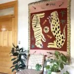 Hippie Wild Leopard Tiger Blanket tag1