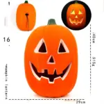 Hollow Plug in Pumpkin Piles Placed Outdoors In The Park tag1