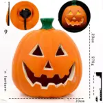 Hollow Plug in Pumpkin Piles Placed Outdoors In The Park tag1