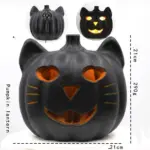Hollow Plug in Pumpkin Piles Placed Outdoors In The Park tag1