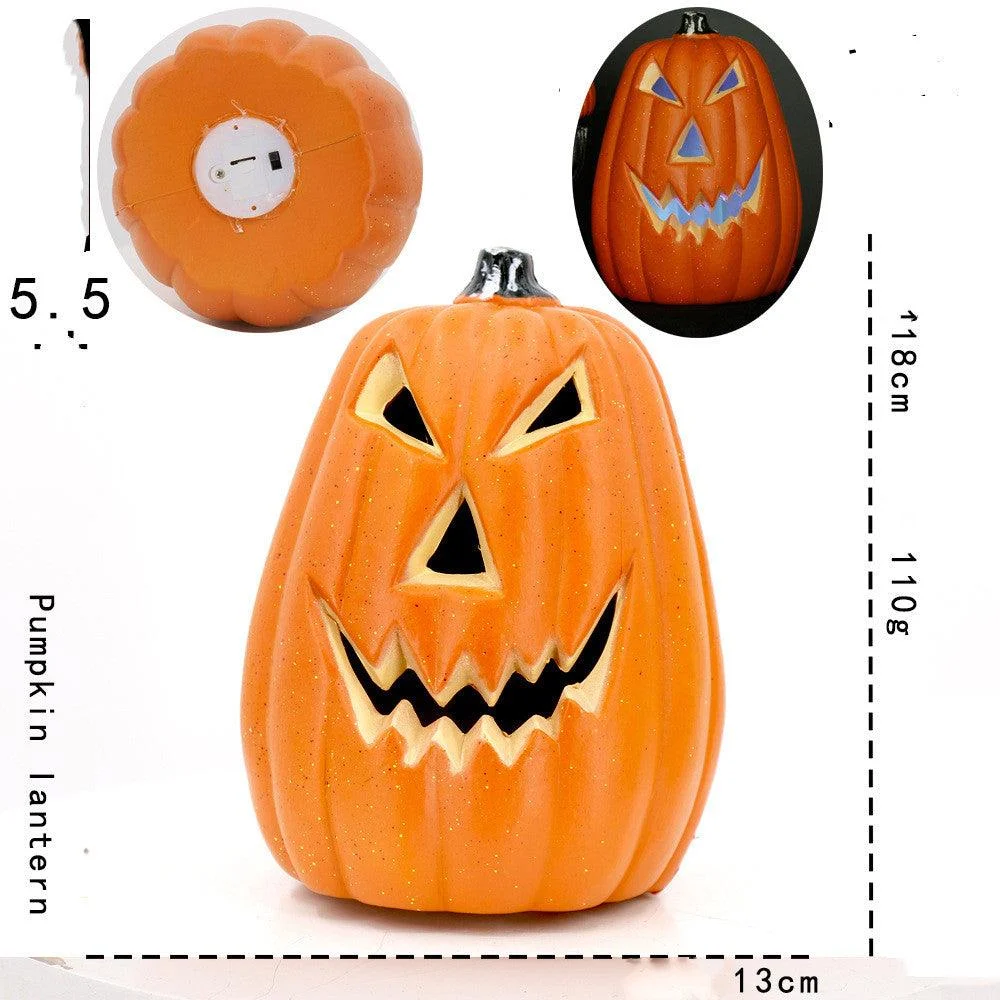 Hollow Plug-in Pumpkin Piles Placed Outdoors In The Park -  - #tag1#