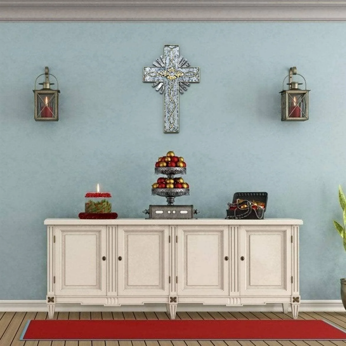 Holy Glow Cross Decor: Spiritual and Stylish Wall Art for Religious Homes -