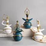 Home Decoration Abstract Art Resin girl Yoga Poses Figurine Yoga Lady Figure Statue Studio Decor Ornament 71dd942c 32a8 4b4f b702 0439bf1f31f9