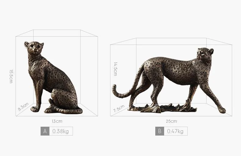 Home Decor - LeopardArt - African Leopard - Resin Sculpture -  - #tag1#