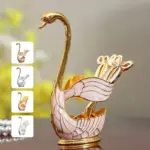 Home Decoration Swan Dessert Spoon Fork Tableware Set tag1