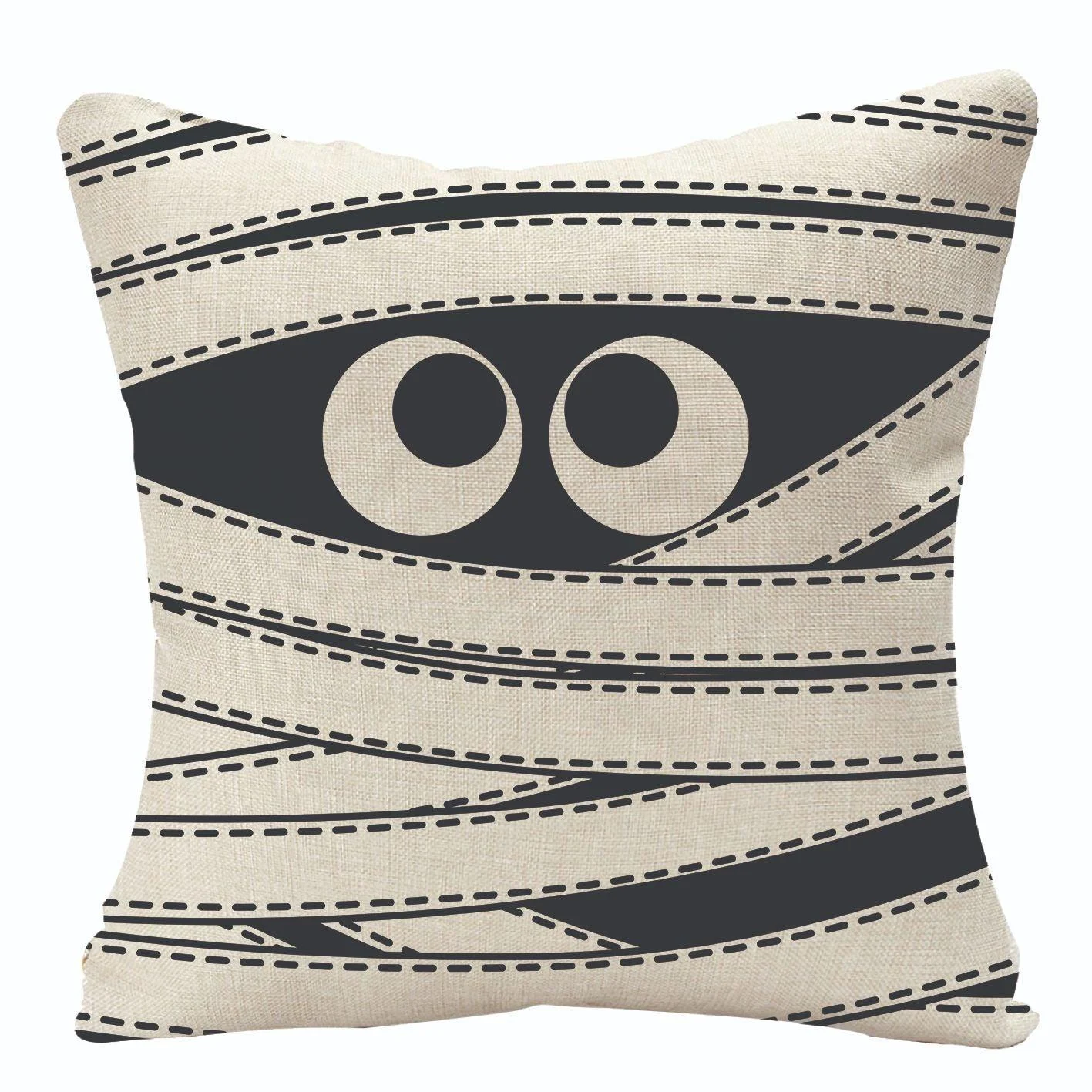 Home Fashion Halloween Linen Print Pillowcase -  - #tag1#