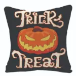 Home Fashion Halloween Linen Print Pillowcase tag1