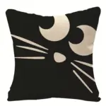Home Fashion Halloween Linen Print Pillowcase tag1