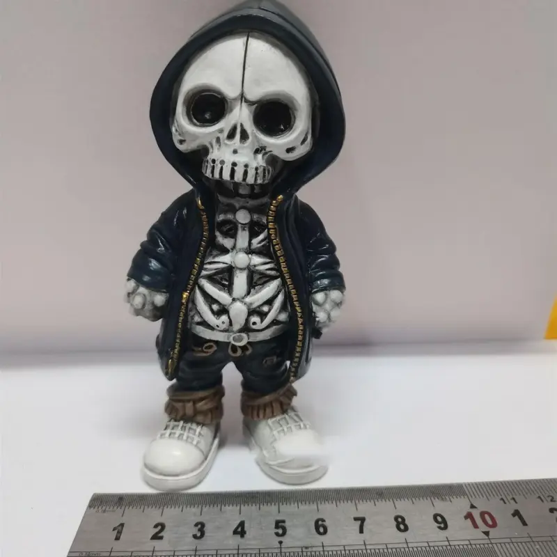 Home Fashion Halloween Skull Doll Resin Decorations tag1