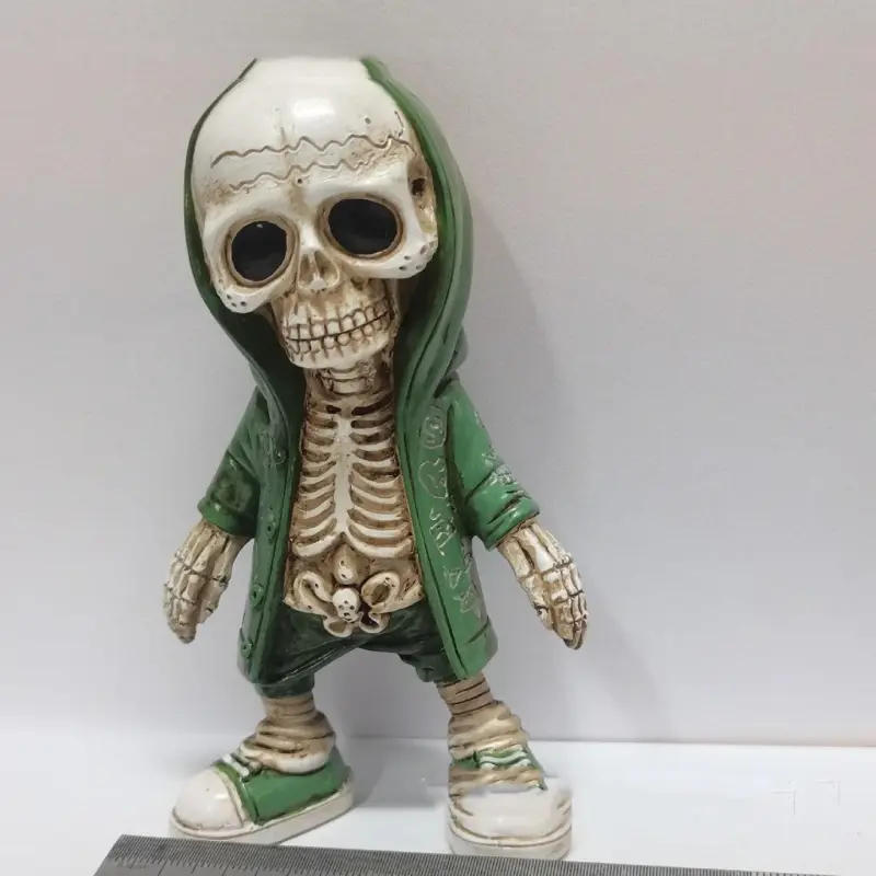 Home Fashion Halloween Skull Doll Resin Decorations tag1