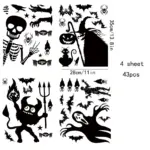 Home Fashion Printing Halloween Static Window Sticker tag1