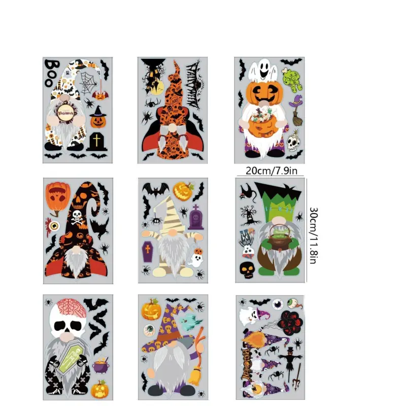 Home Fashion Printing Halloween Static Window Sticker tag1