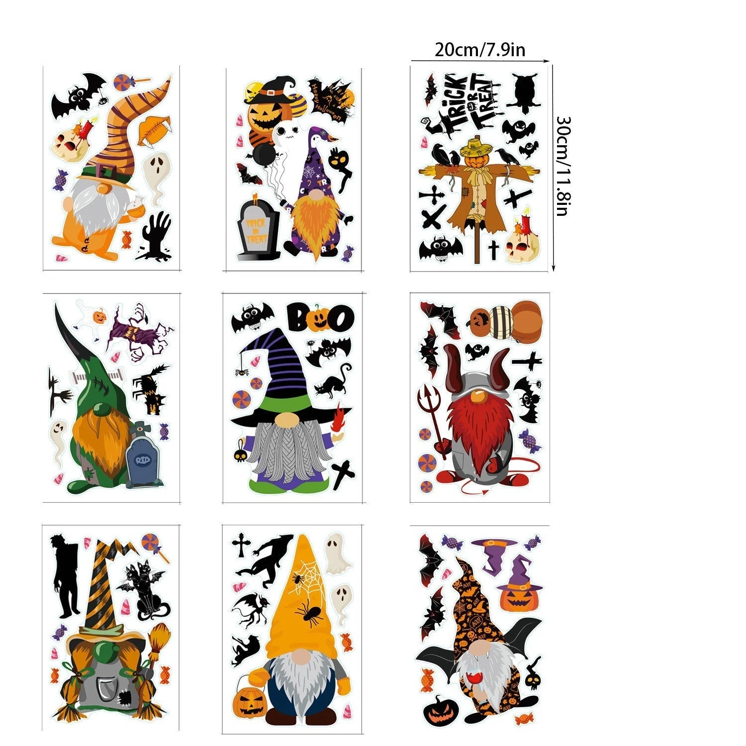 Home Fashion Printing Halloween Static Window Sticker -  - #tag1#