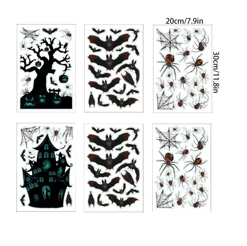 Home Fashion Printing Halloween Static Window Sticker tag1