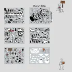 Home Fashion Printing Halloween Static Window Sticker tag1