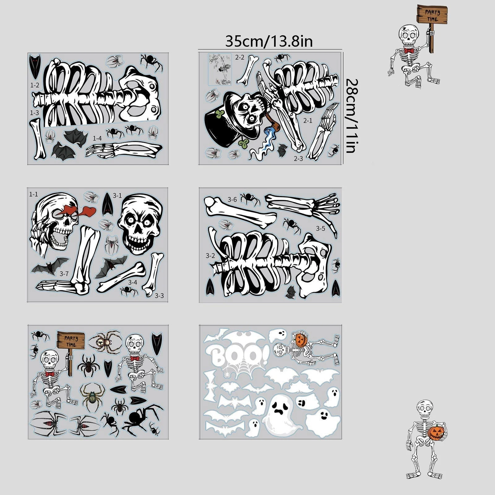 Home Fashion Printing Halloween Static Window Sticker -  - #tag1#