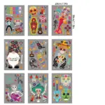 Home Fashion Printing Halloween Static Window Sticker tag1