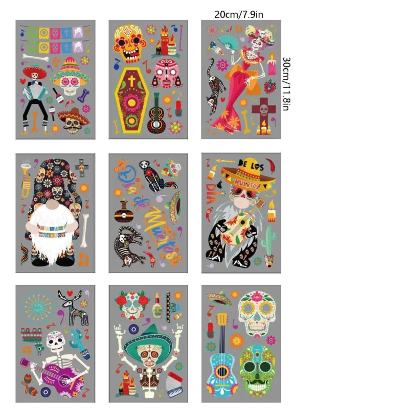 Home Fashion Printing Halloween Static Window Sticker tag1