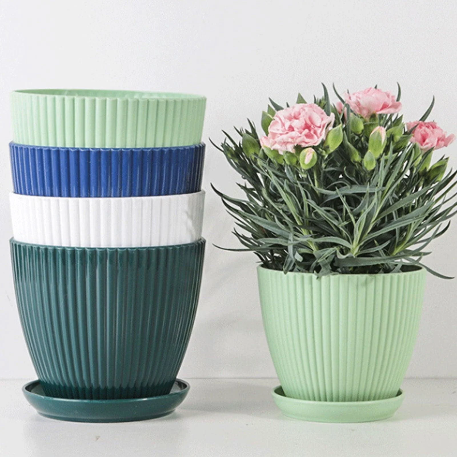 Home Garden Plant Pot With Tray -  - #tag1#