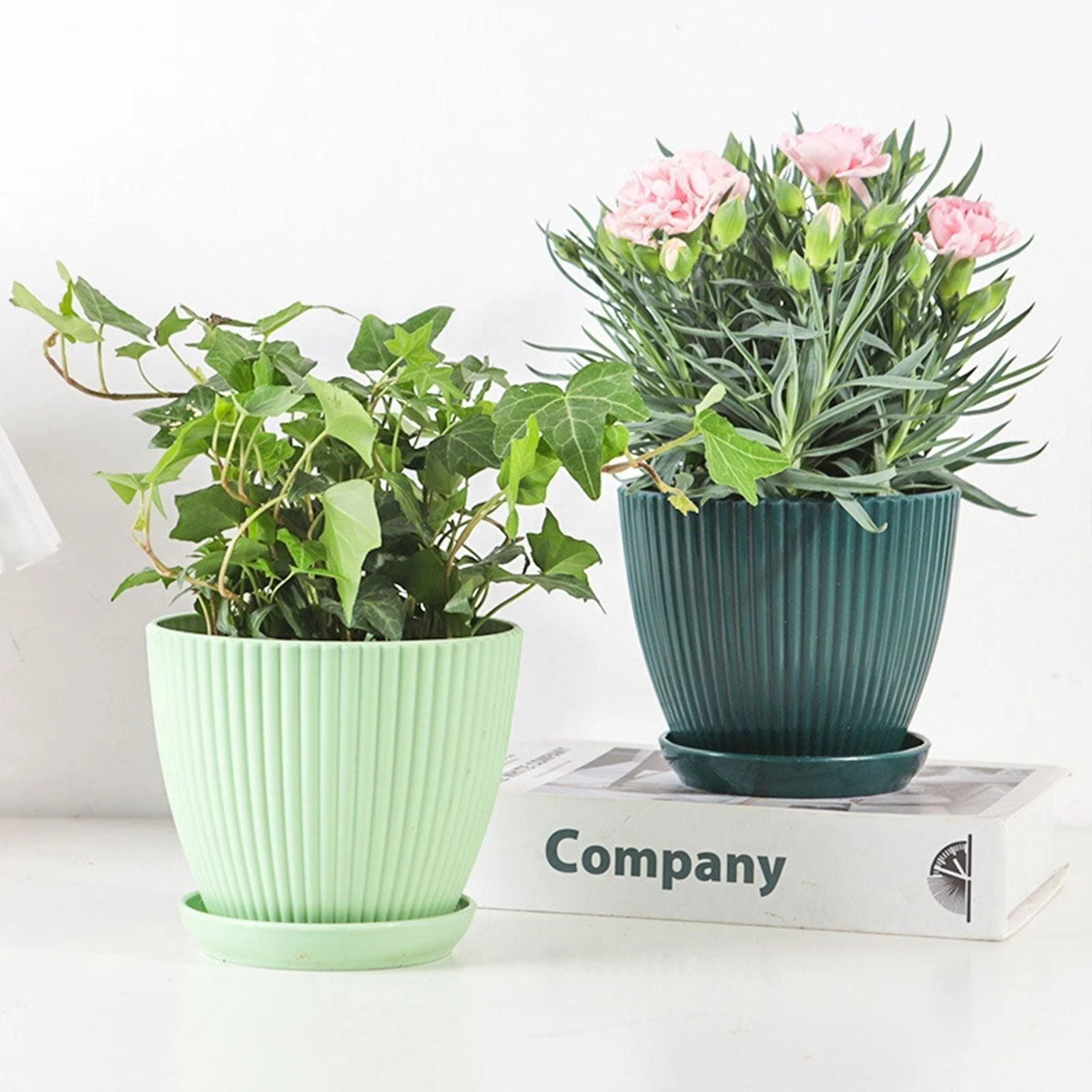 Home Garden Plant Pot With Tray -  - #tag1#