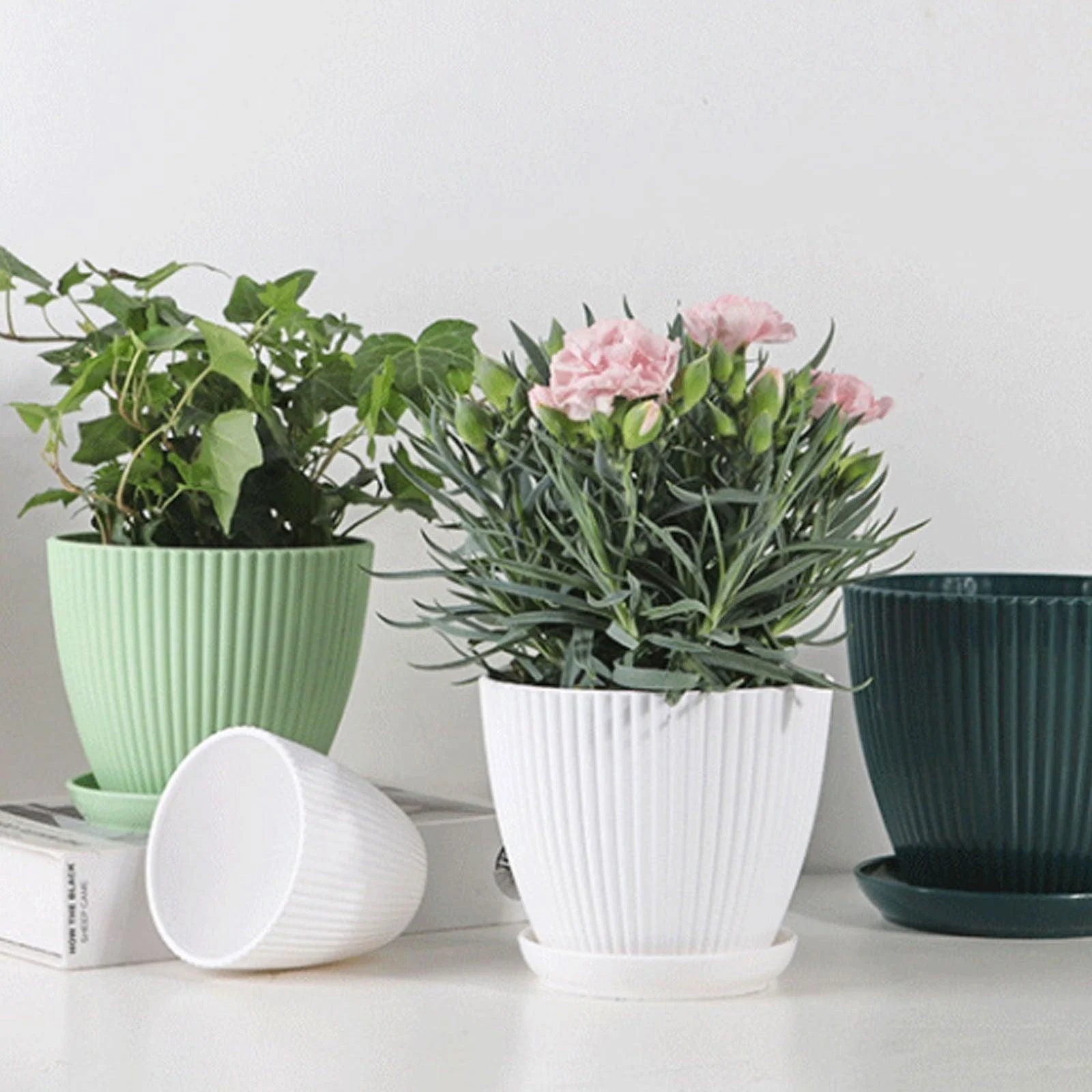 Home Garden Plant Pot With Tray -  - #tag1#