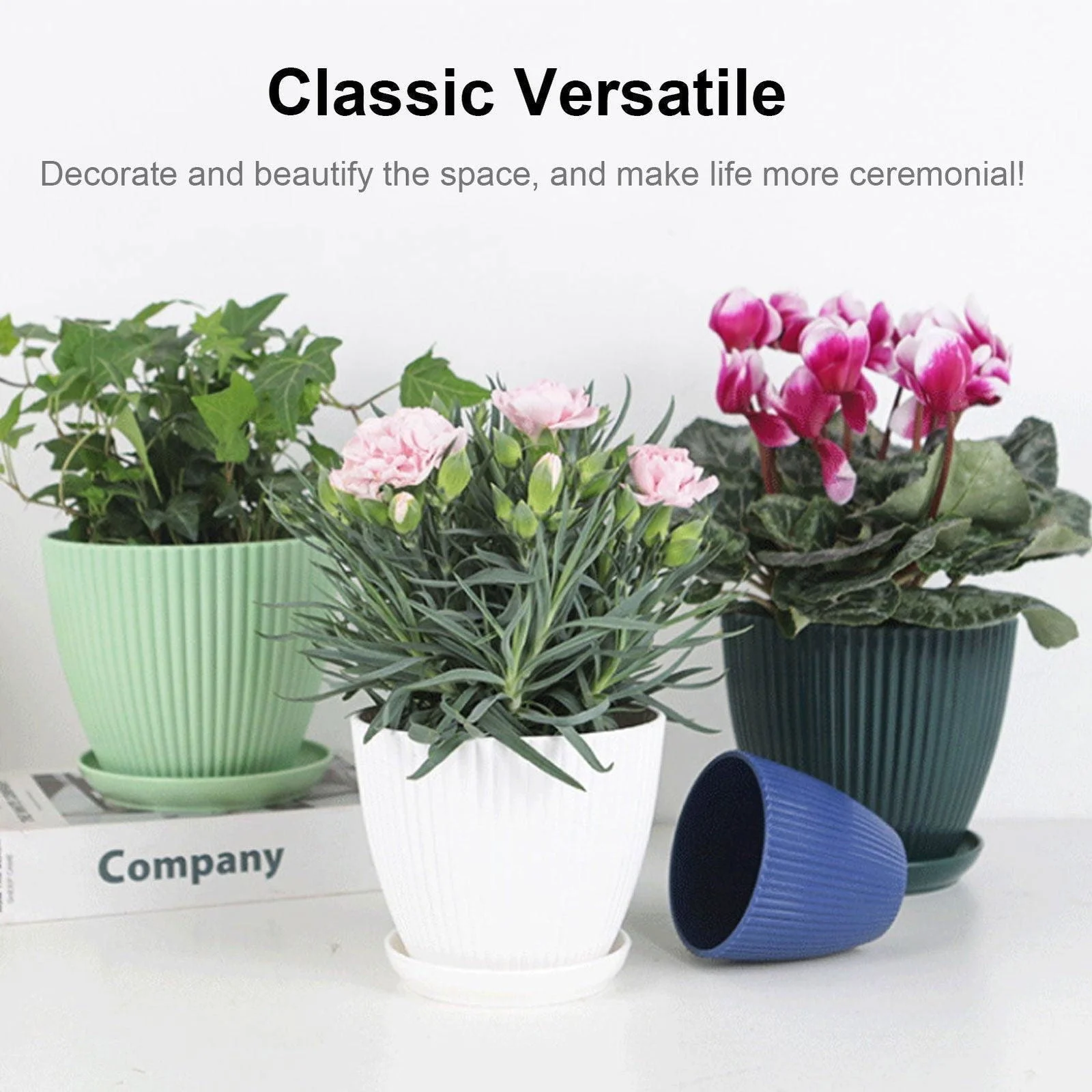 Home Garden Plant Pot With Tray -  - #tag1#